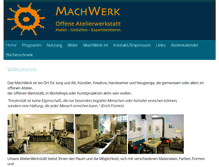 Tablet Screenshot of machwerk-muenchen.de